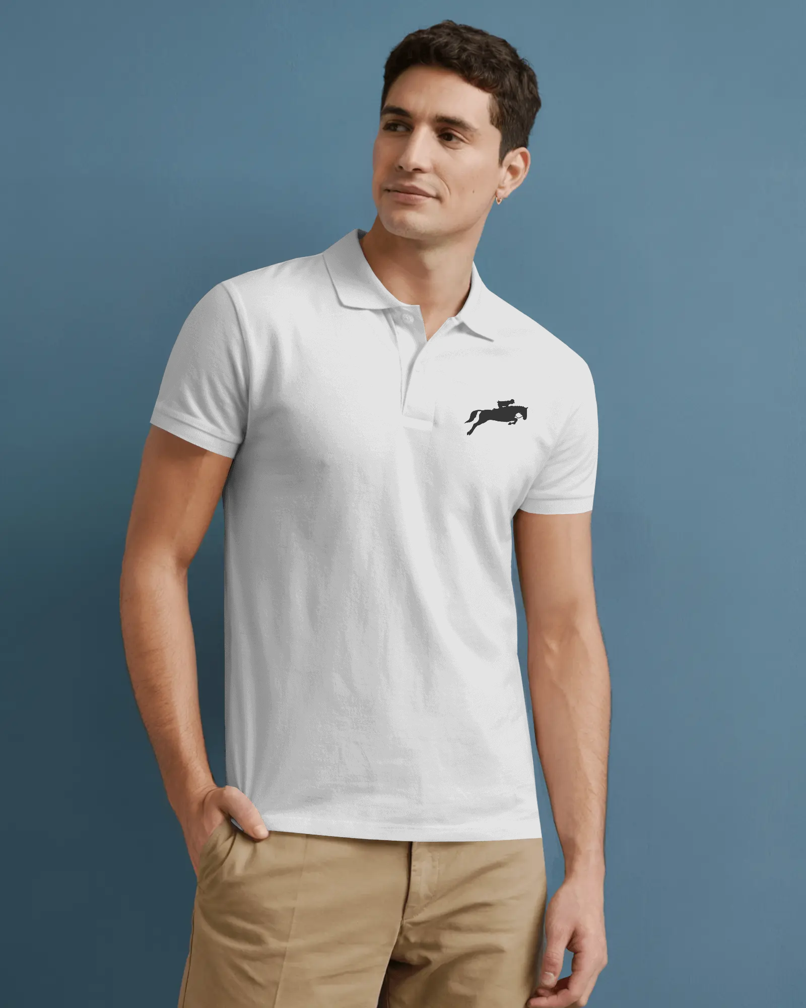 White Polo T shirt Premium