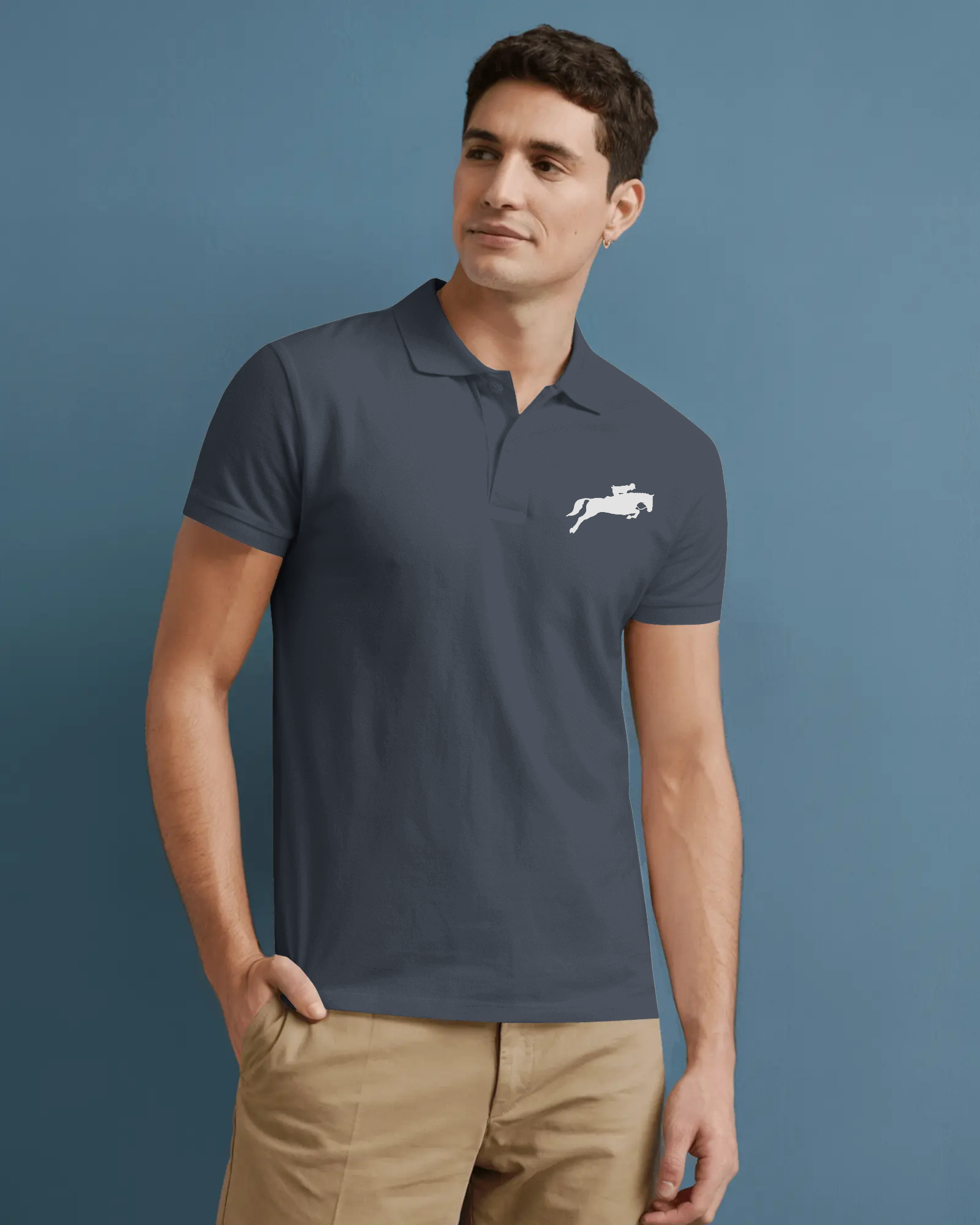 Navy Polo T shirt Premium