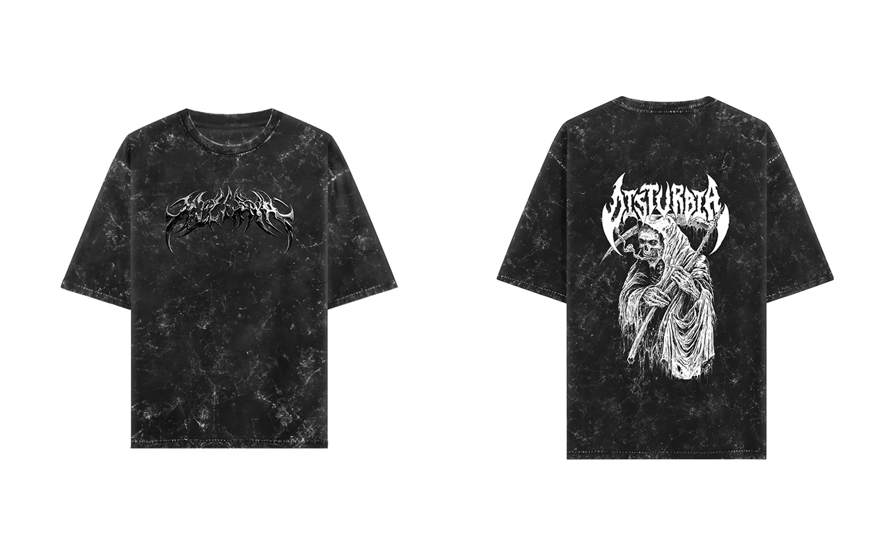 Disturbia Reaper Acidwash Tee