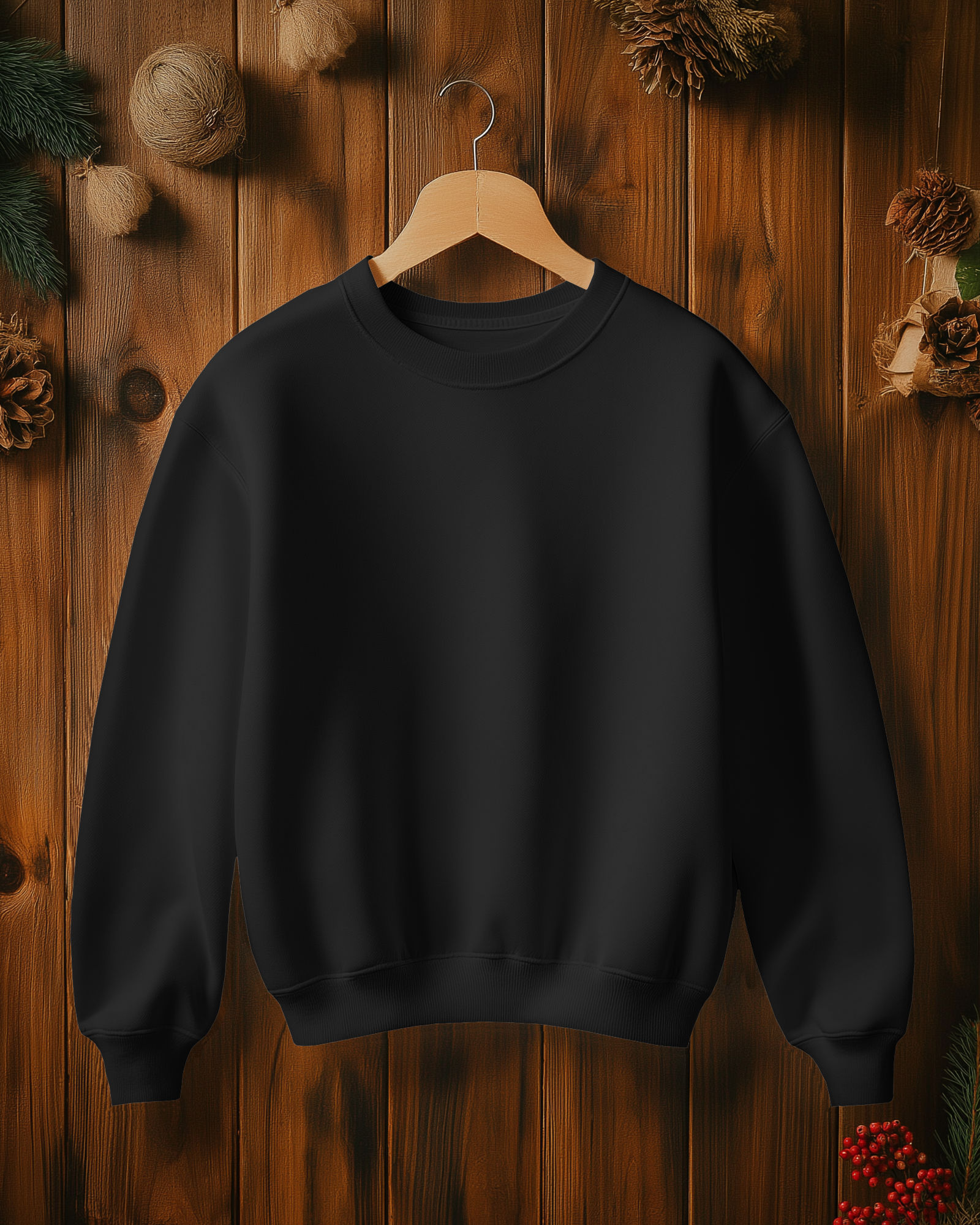 Solid Black Sweetshirt
