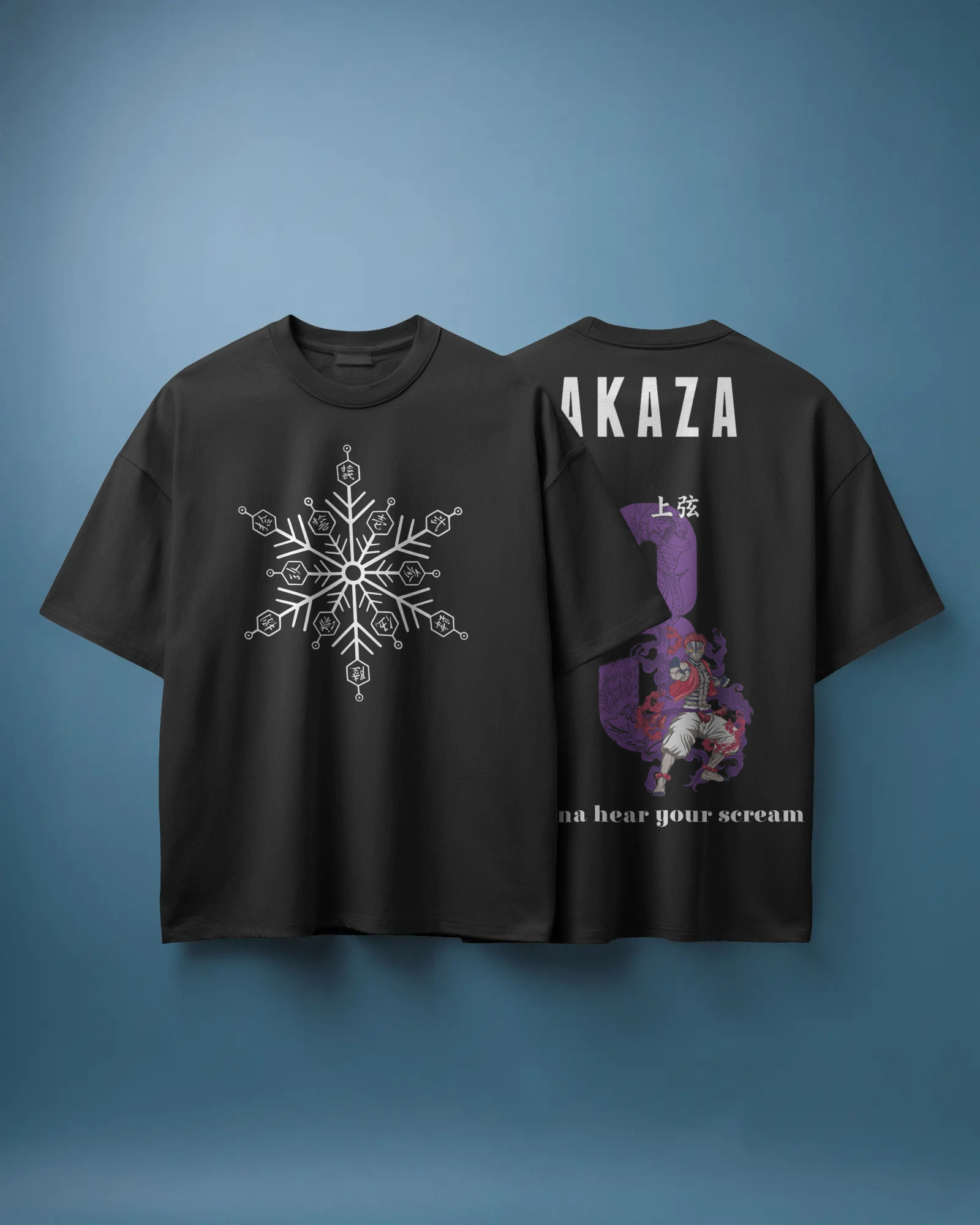 Akaza Demon Moon Oversized T-Shirt